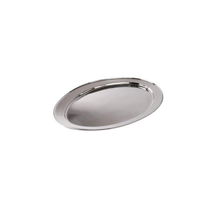 Stainless Steel Oval Platter 14'' X 8 1/2''