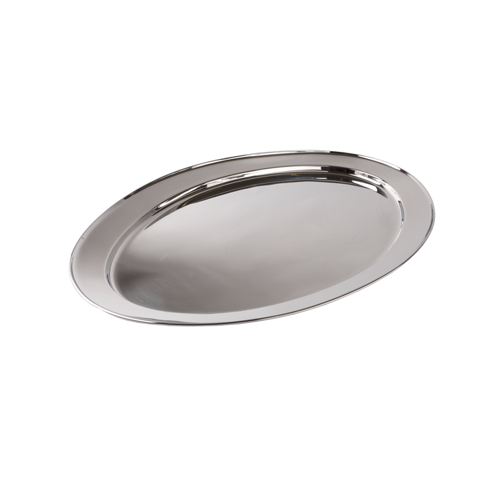 Stainless Steel Oval Platter 22'' X 14 3/8''