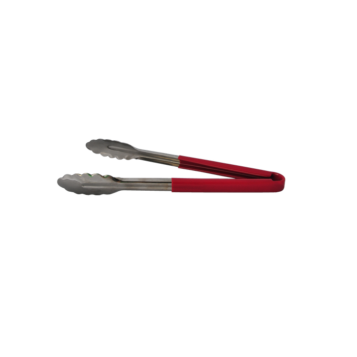 Tong 12" with Red Coated Handle
