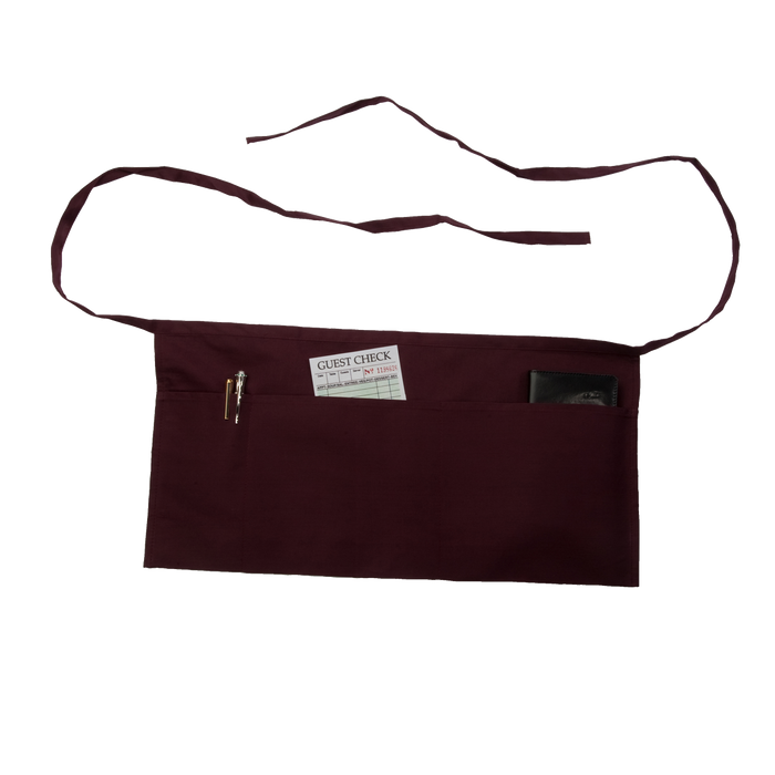 Burgundy Waist Apron