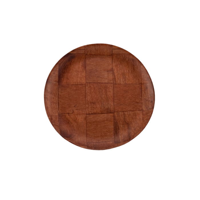 Woven Wood Plate 8"