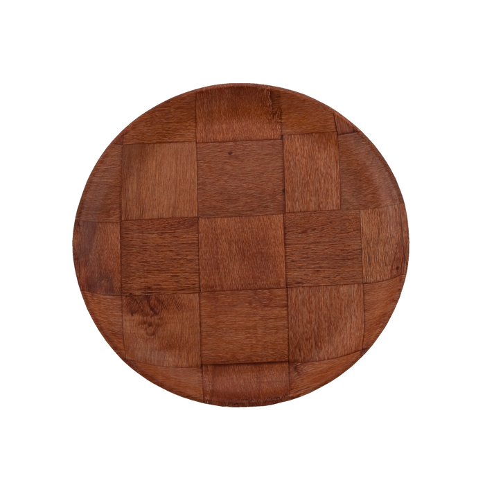 Woven Wood Plate 6"
