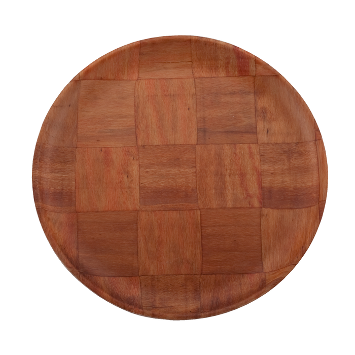 Woven Wood Plate 12"