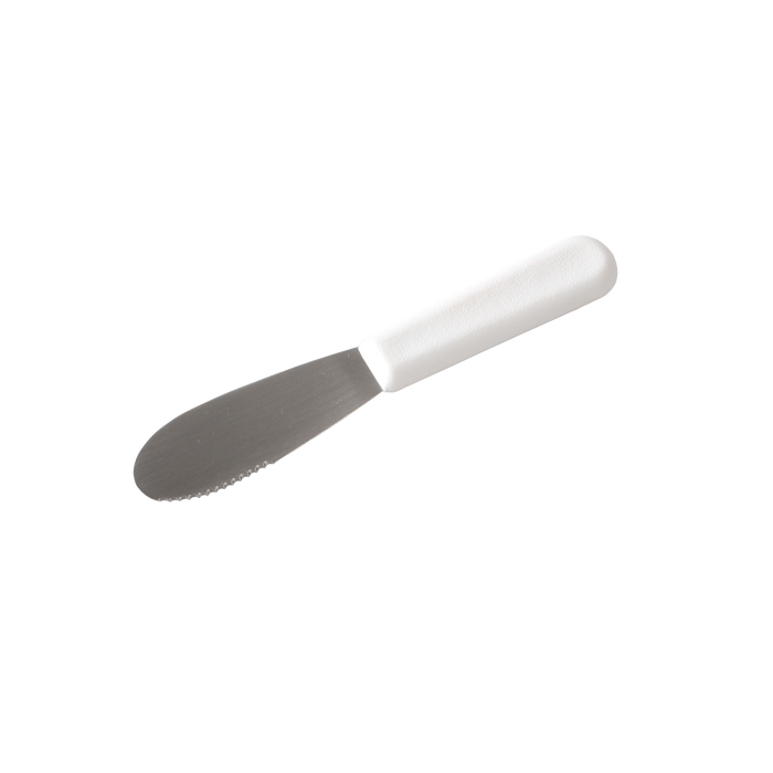 Sandwich Spreader 6" with White Plastic Handle